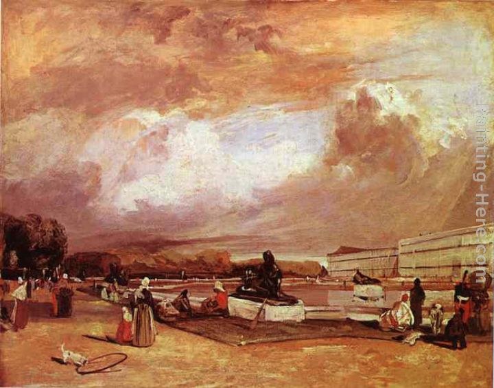 Richard Parkes Bonington Parlerre d'eau a Versailles